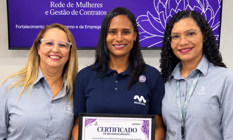 Montisol recebe reconhecimento da Rede de Mulheres Hydro Alunorte